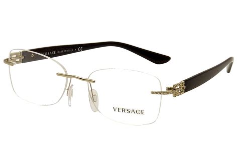 versace clear lens glasses|versace rimless glasses for women.